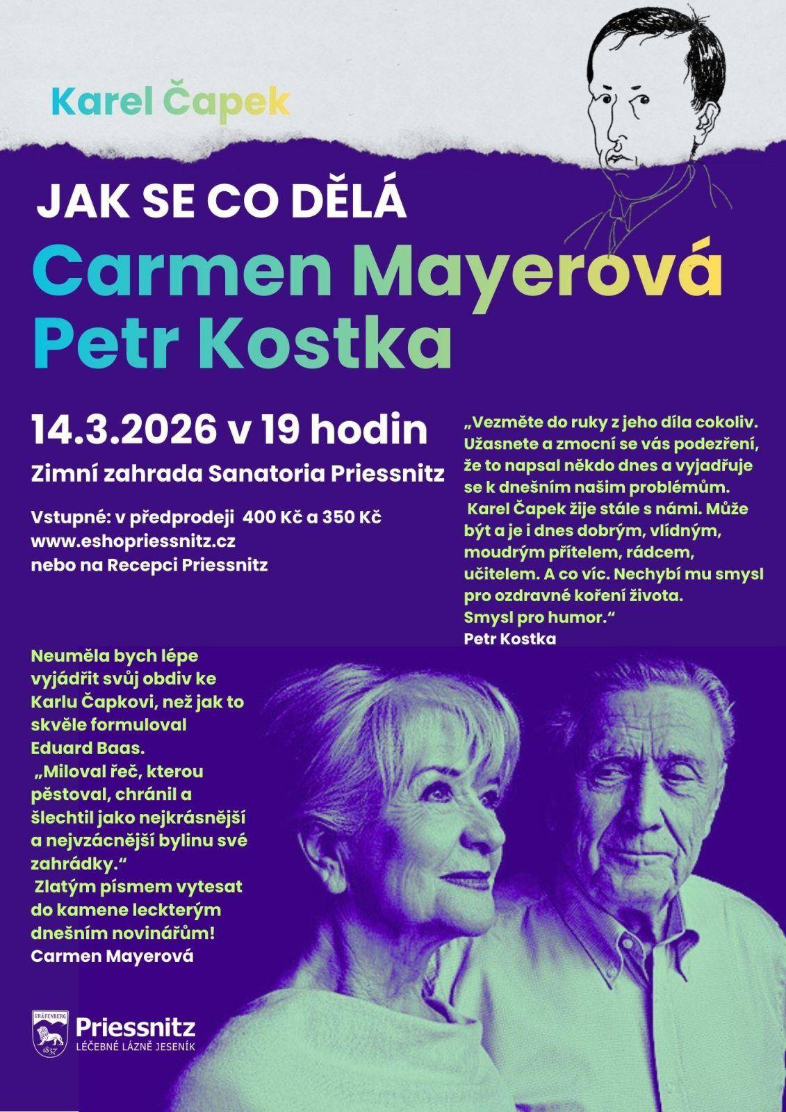 Vstupenka - Carmen Mayerová a Petr Kostka